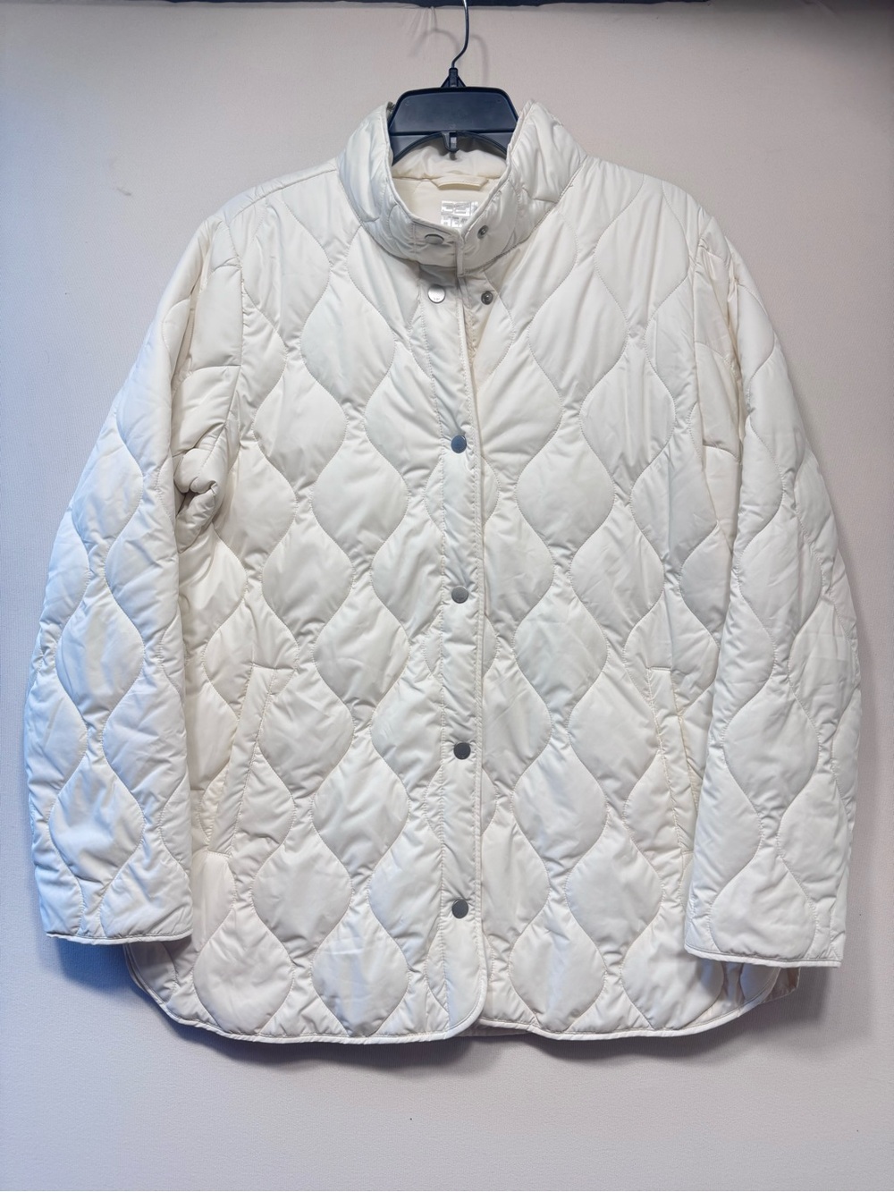 32 Degrees Heat Women's Quilted Jacket Puffer Coat, cream NWOT large